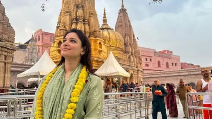 Tamannaah Bhatia reached Kashi Vishwanath Dham